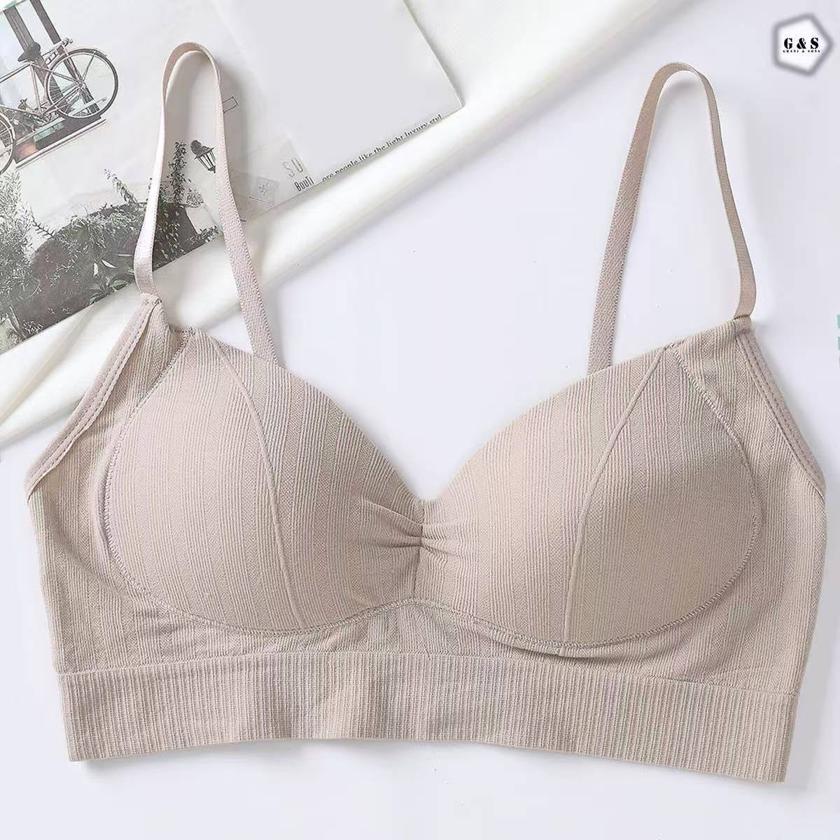 Ladies Imported Pack Of 3 Adjustable Straps Padded Bralette