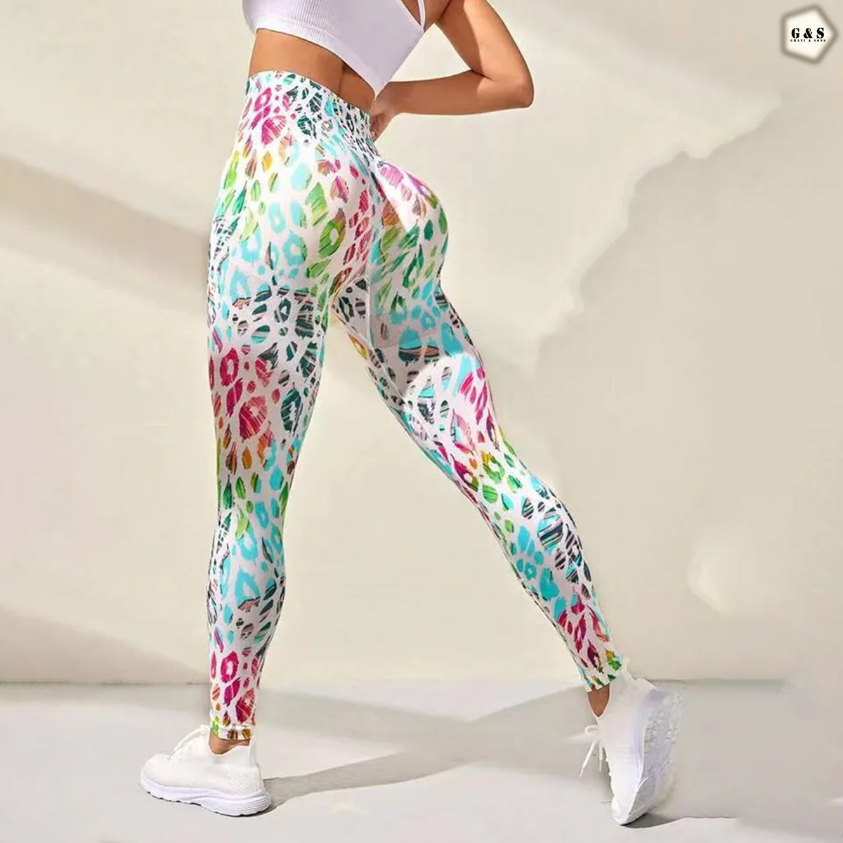 High Waist Seamless Printed Butt Lifter Gym/Yoga Legging