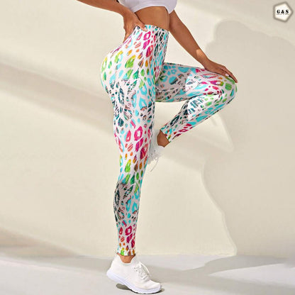 High Waist Seamless Printed Butt Lifter Gym/Yoga Legging