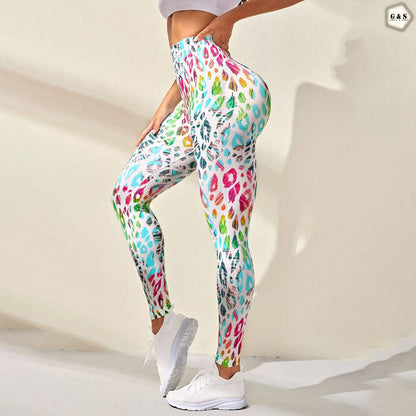 High Waist Seamless Printed Butt Lifter Gym/Yoga Legging