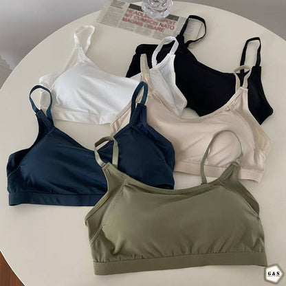 Pack Of 3 Ice Silk High Quality Single Hook Design Bralette
